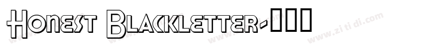 Honest Blackletter字体转换
